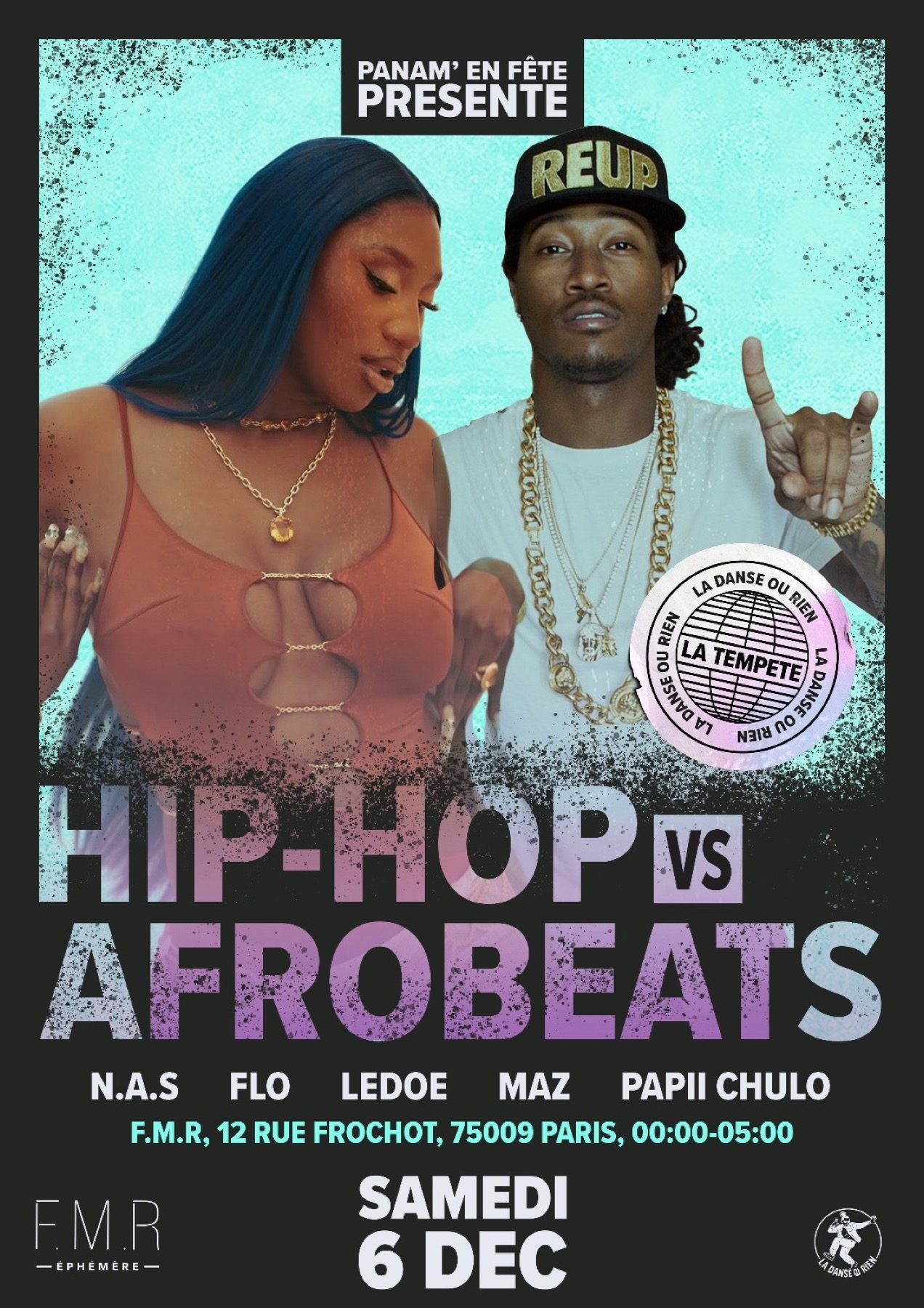 Hip Hop vs Afrobeat flyer